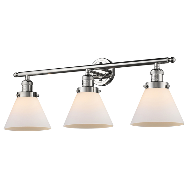 Innovations Lighting 3 Light Vintage Dimmable Led Bathroom Fixture 205-PN-G41-LED